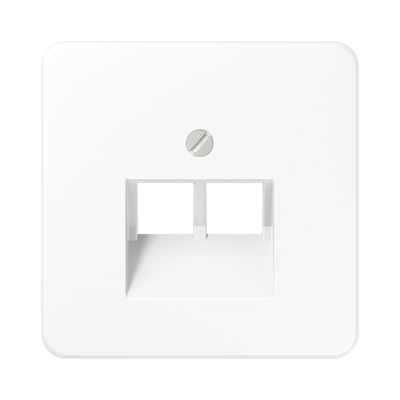 Centrālplate 1+1 Data "Balts" CD