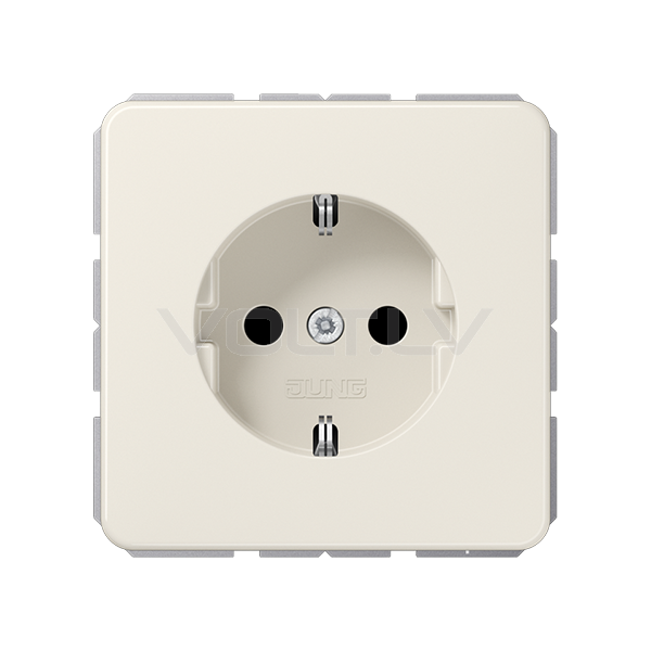 Розетка с/з с детской защитой "Бежевый" CD