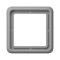 1М Рамка "Тёмно-серый" CD
