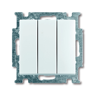 Slēdzis 1+1+1 "Balts" Basic 55