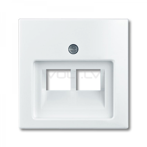 Centrālplate 1+1 Data "Balts" Basic 55