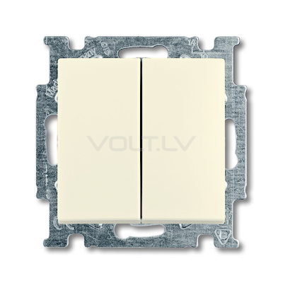 Выключатель 1+1 "Бежевый" Basic 55