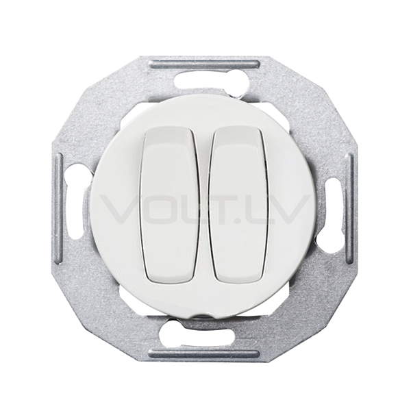 Slēdzis 1+1 "Balts" Renova