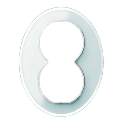 2М Рамка "Белое Стекло" Renova