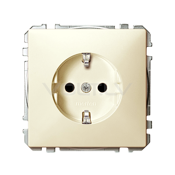 Розетка с/з "Бежевый" System Design