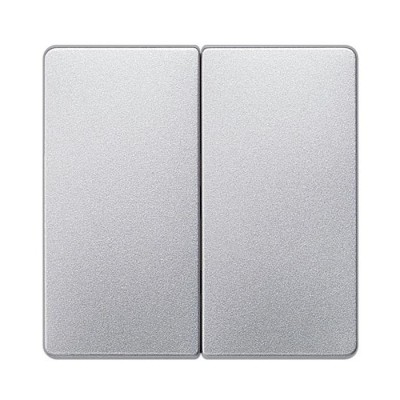 Taustiņš 1+1 "Alumīnijs" Delta Line