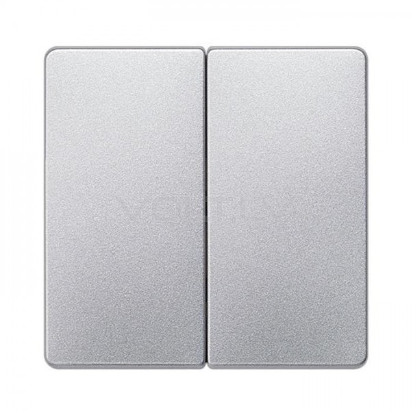 Taustiņš 1+1 "Alumīnijs" Delta Line