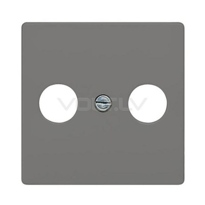 Centrālplate TV+SAT "Melns" Delta Line