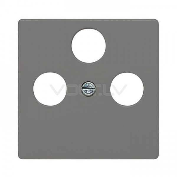 Centrālplate TV+SAT+FM "Melns" Delta Line