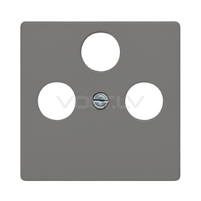 Centrālplate TV+SAT+FM "Melns" Delta Line