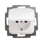 Розетка с/з с крышкой "Белый" Reflex SI