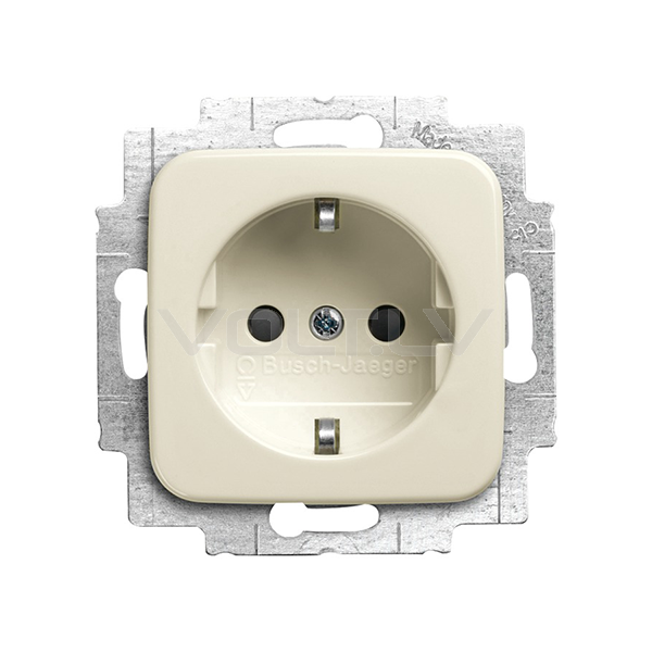 Розетка с/з "Бежевый" Busch-Duro 2000® SI