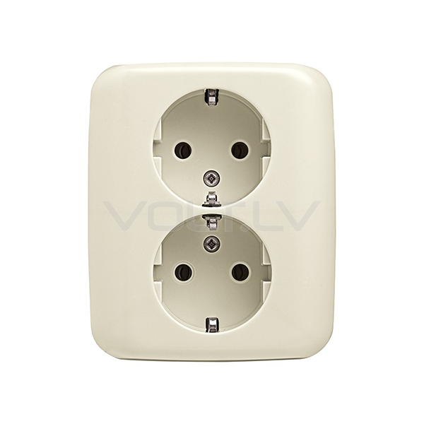 Rozete 1+1 a/z "Bēšs" Busch-Duro 2000® SI