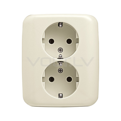 Rozete 1+1 a/z "Bēšs" Busch-Duro 2000® SI