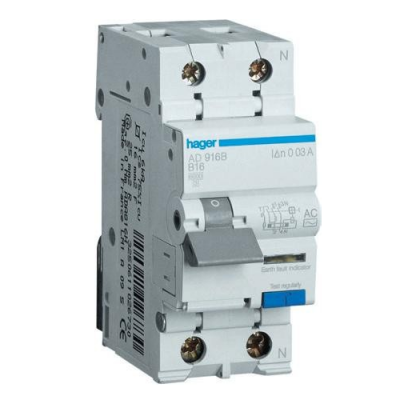 Kombinētais noplūdes automāts "2P C 25A 30mA"