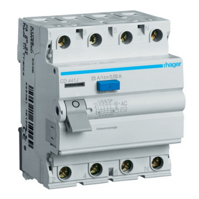 Автомат утечки "4P 80A 30mA"