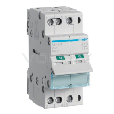 Modulārais slēdzis "3P 25A 400V"