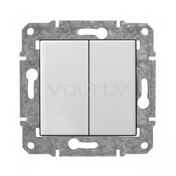 Pārslēdzis 1+1 "Balts" Epsilon