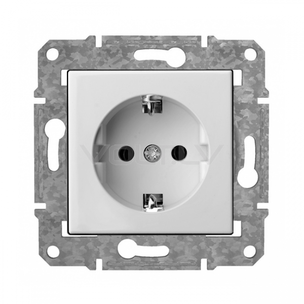 Розетка с/з "Белый" Epsilon