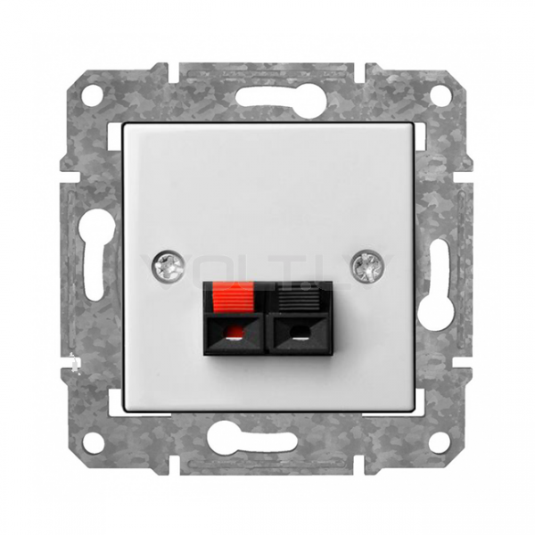 Розетка Аудио 1 Канал "Белый" Epsilon