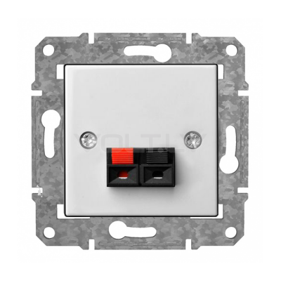 Розетка Аудио 1 Канал "Белый" Epsilon