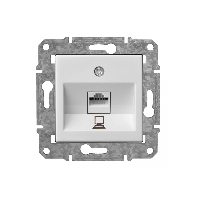 Rozete Internets RJ45 Cat6 "Balts" Epsilon