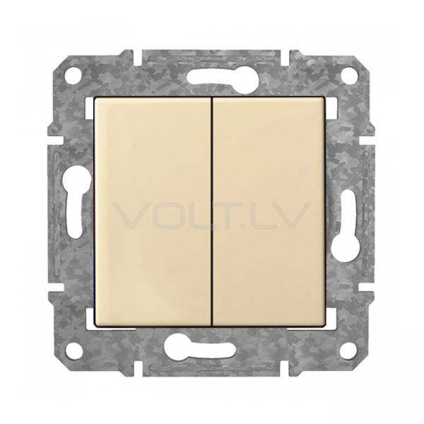 Slēdzis 1+1 "Bēšs" Epsilon