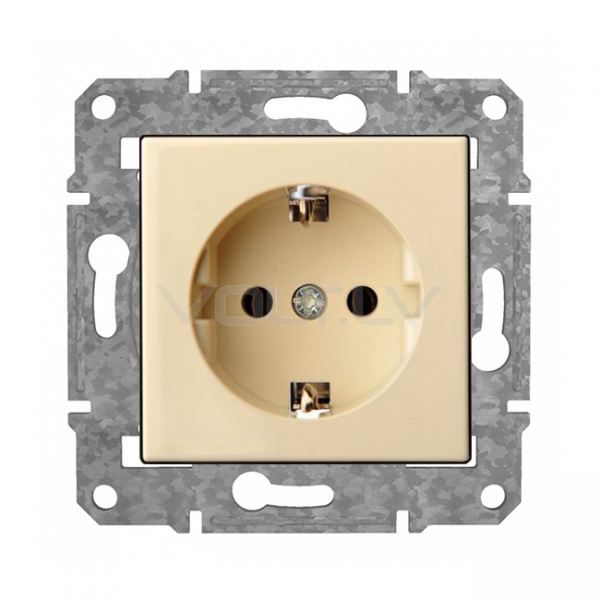 Розетка с/з "Бежевый" Epsilon