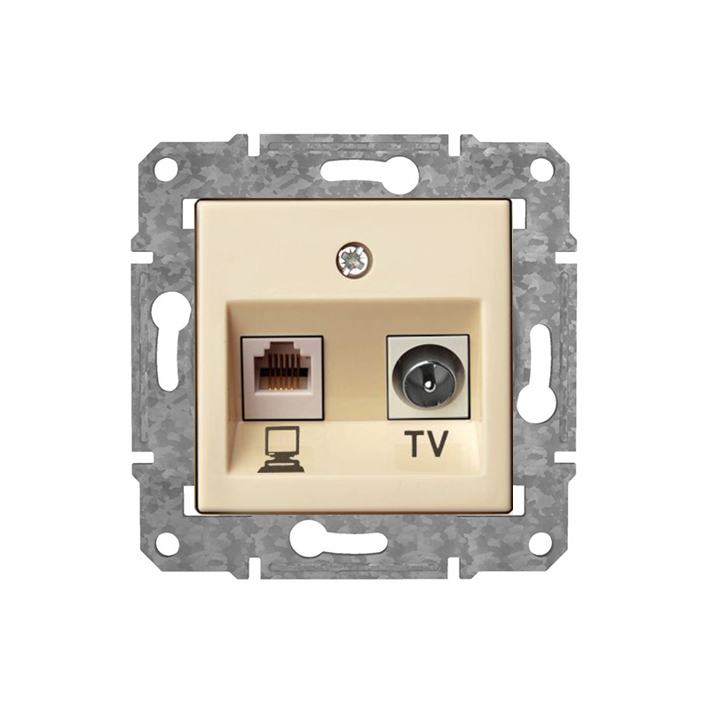 Rozete TV+Data "Bēšs" Epsilon