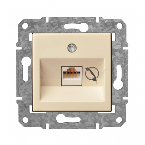 Rozete Telefons RJ11 "Bēšs" Epsilon