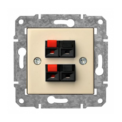 Розетка Аудио 2 Канал "Бежевый" Epsilon