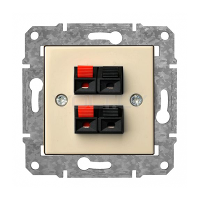 Rozete Audio 2 Kanāls "Bēšs" Epsilon