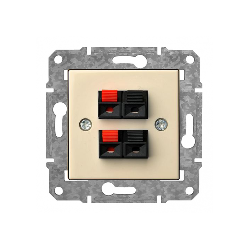 Розетка Аудио 2 Канал "Бежевый" Epsilon