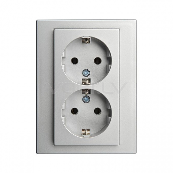 Rozete 1+1 a/z "Alumīnijs" Epsilon