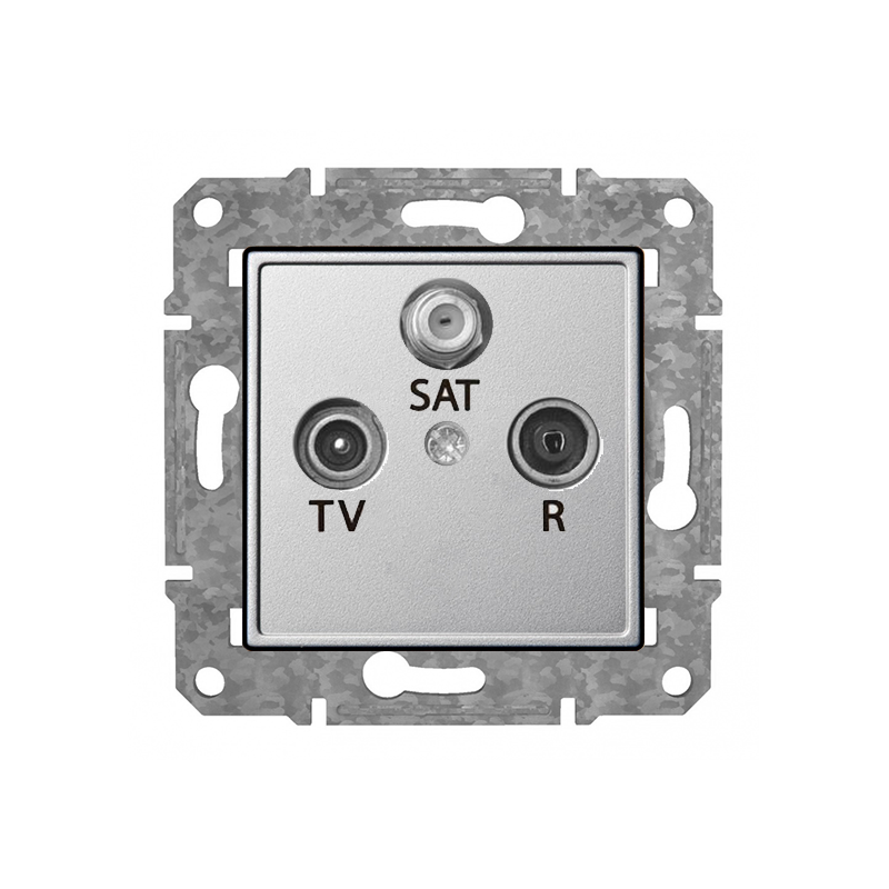 Rozete TV+R+SAT gala "Alumīnijs" Epsilon