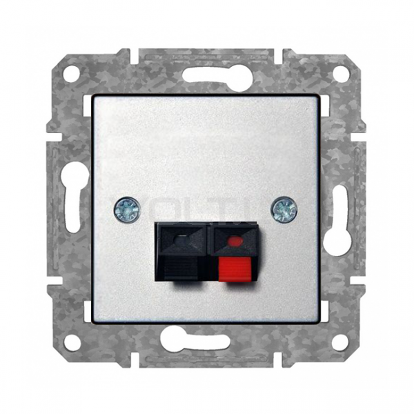 Розетка Аудио 1 Канал "Алюминий" Epsilon