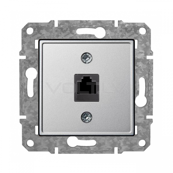 Розетка Компьютерная RJ45 Cat6 "Алюминий" Epsilon