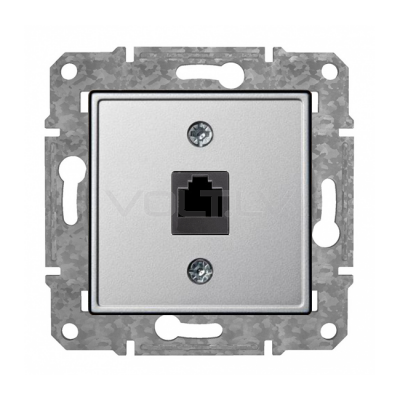 Розетка Компьютерная RJ45 Cat6 "Алюминий" Epsilon