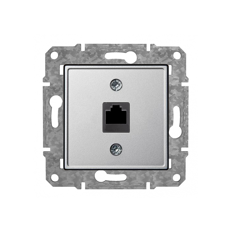 Розетка Компьютерная RJ45 Cat6 "Алюминий" Epsilon