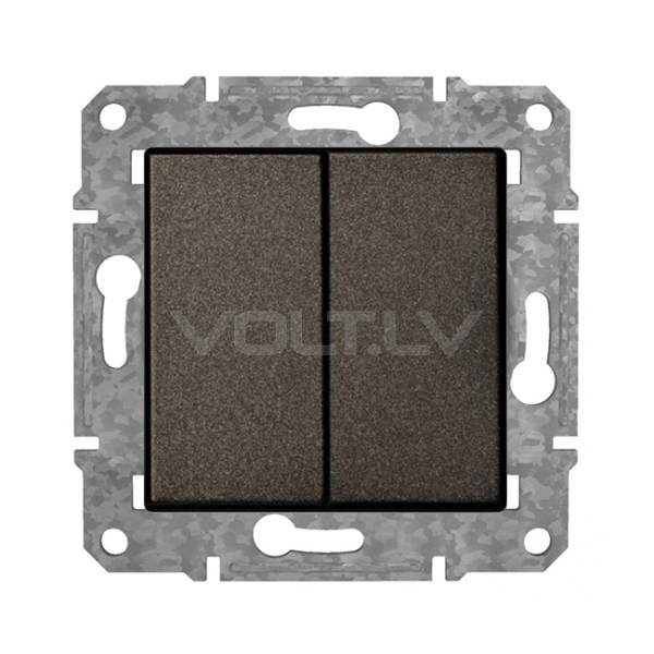 Slēdzis 1+1 "Antracīts" Epsilon