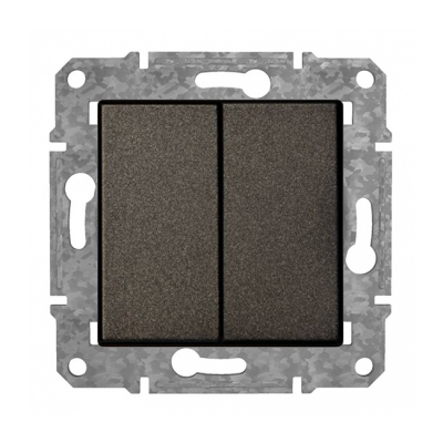 Pārslēdzis 1+1 "Antracīts" Epsilon