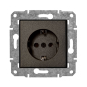 Розетка с/з "Антрацит" Epsilon