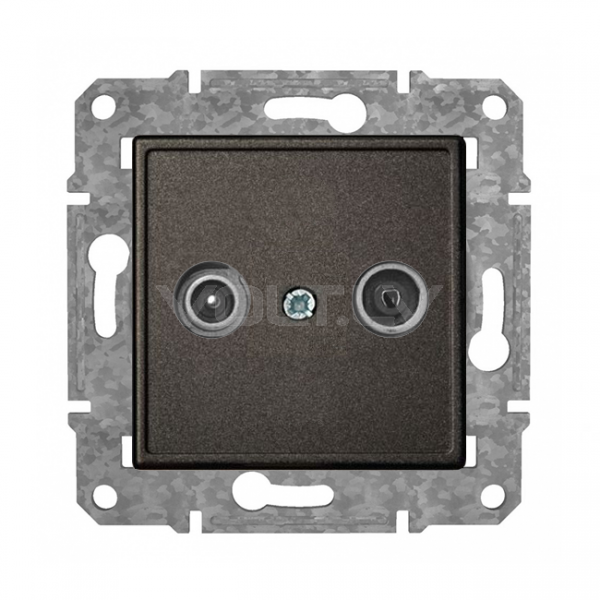 Rozete TV+R caurejoša "Antracīts" Epsilon