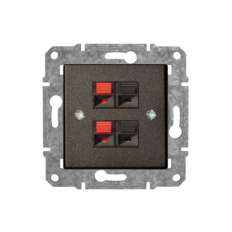 Rozete Audio 2 Kanāls "Antracīts" Epsilon