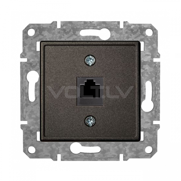 Розетка Компьютерная RJ45 Cat6 "Антрацит" Epsilon