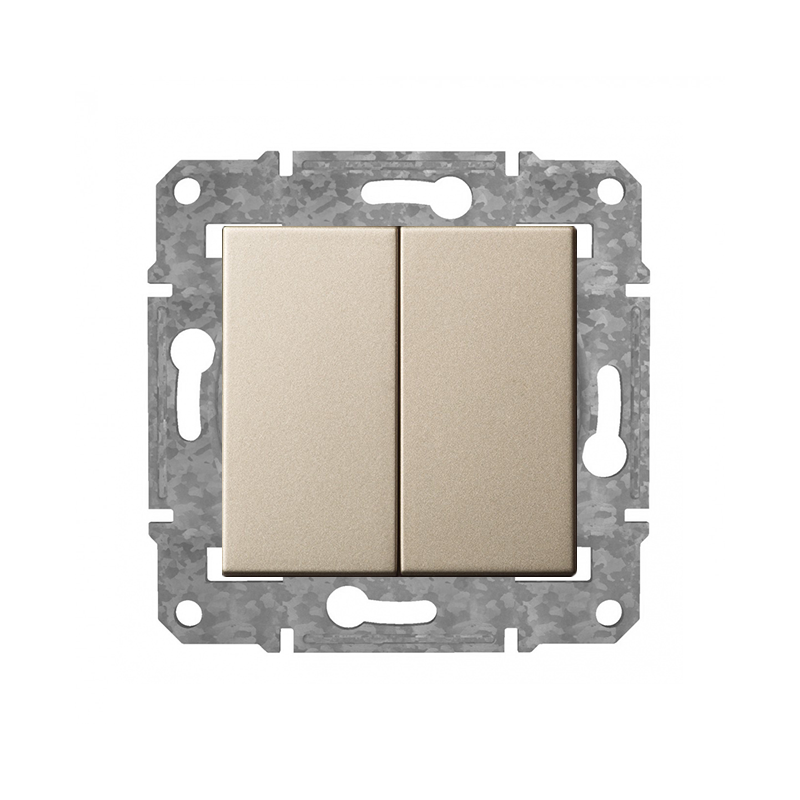 Выключатель 1+1 "Шампанский" Epsilon
