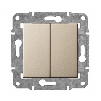 Переключатель 1+1 "Шампанский" Epsilon