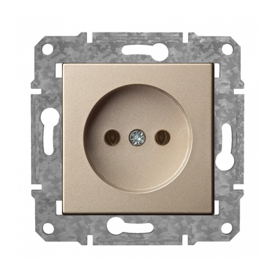 Розетка б/з с детской защитой "Шампанский" Epsilon