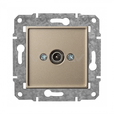 Розетка TV конечная "Шампанский" Epsilon