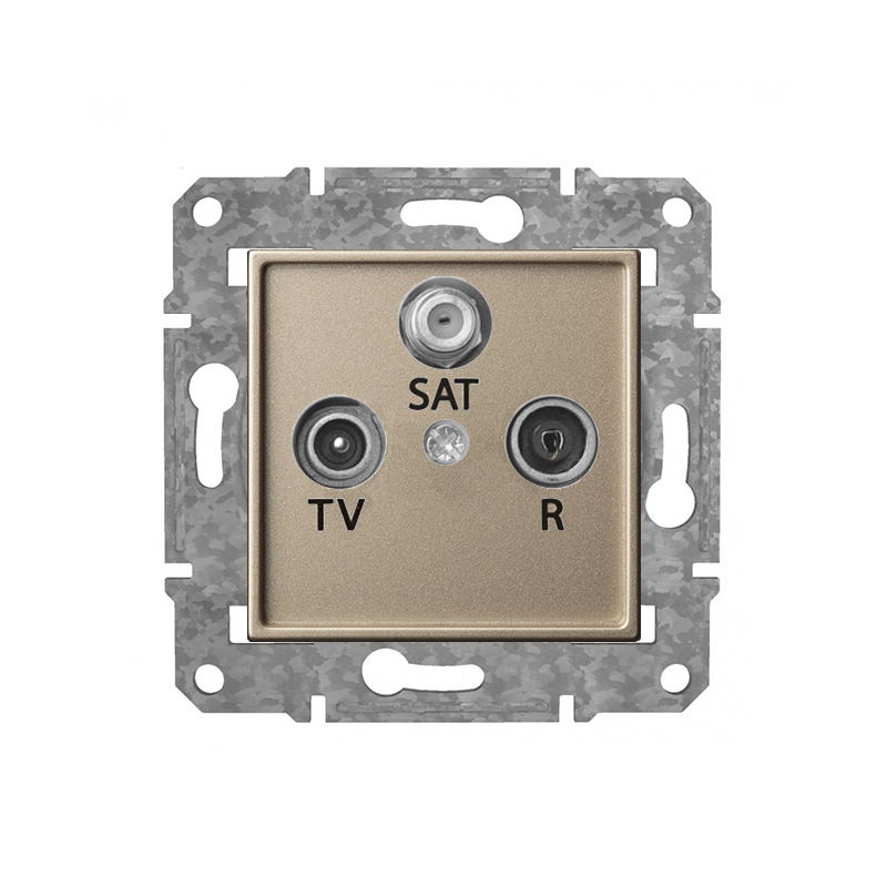 Розетка TV+R+SAT конечная "Шампанский" Epsilon